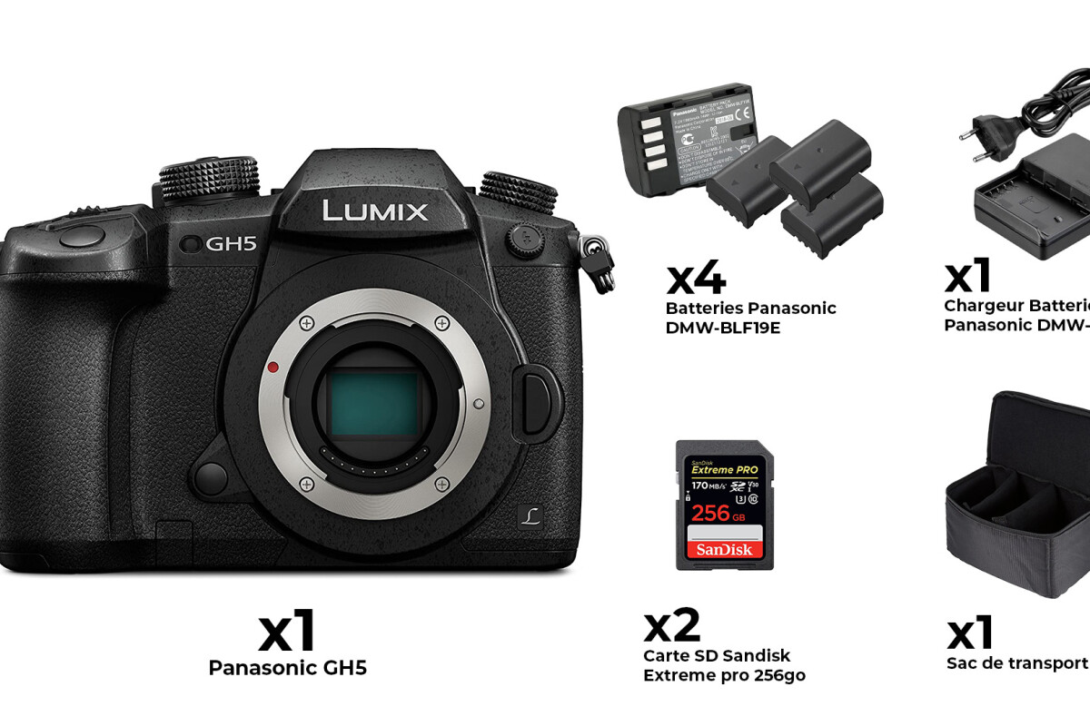 Location Panasonic GH5 nu + 4 batteries + 256go - Lightyshare