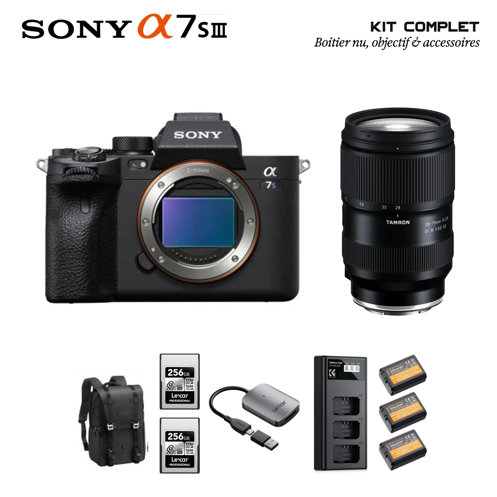 Pack Sony A7SIII avec un objectif - Photo 1 sur 1