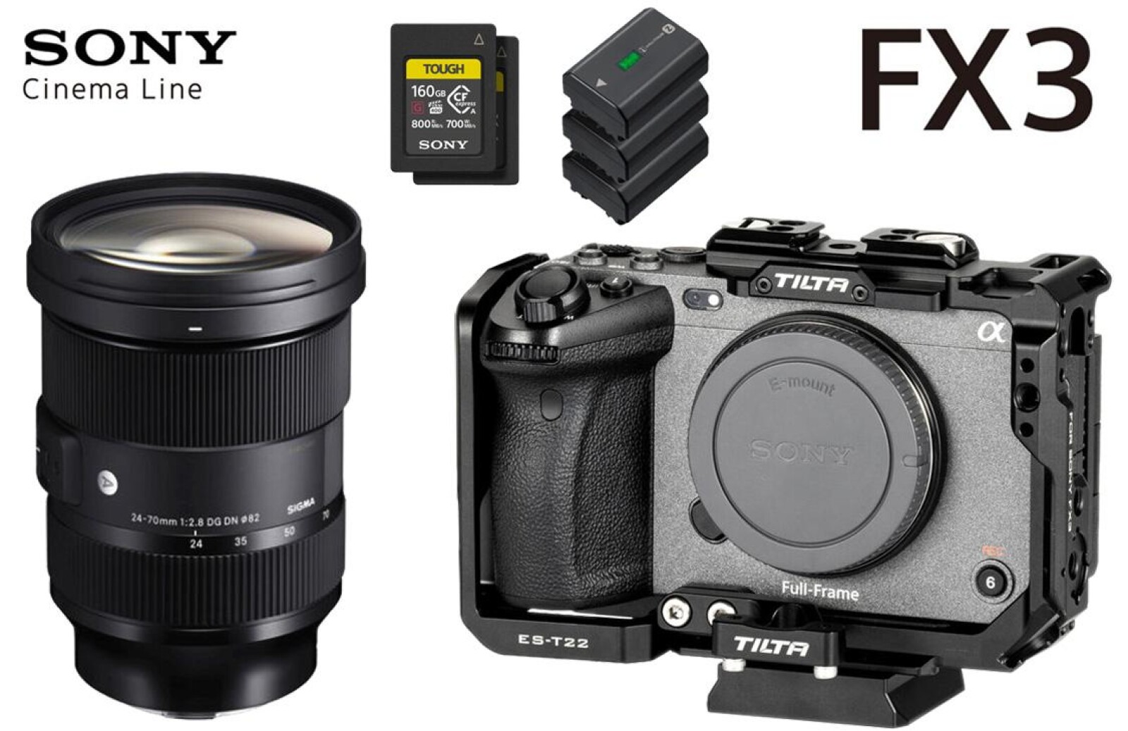 Kit - Sony FX3 + Optique 24-70 F2.8 - Photo 1 sur 1