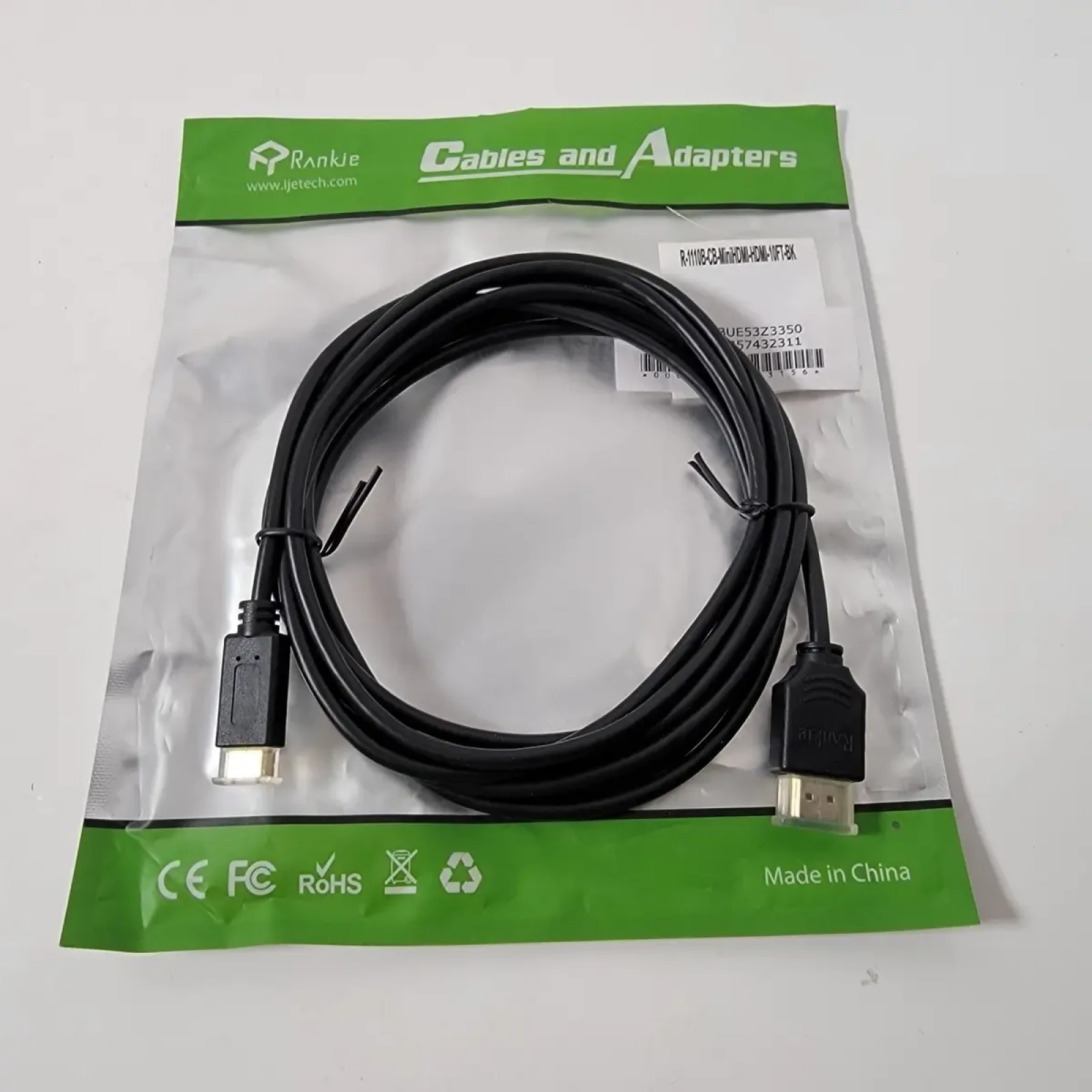 Rankie Câble Mini HDMI vers HDMI – 3 m (réf. R-1110B-CB-2) - Photo 3 sur 3