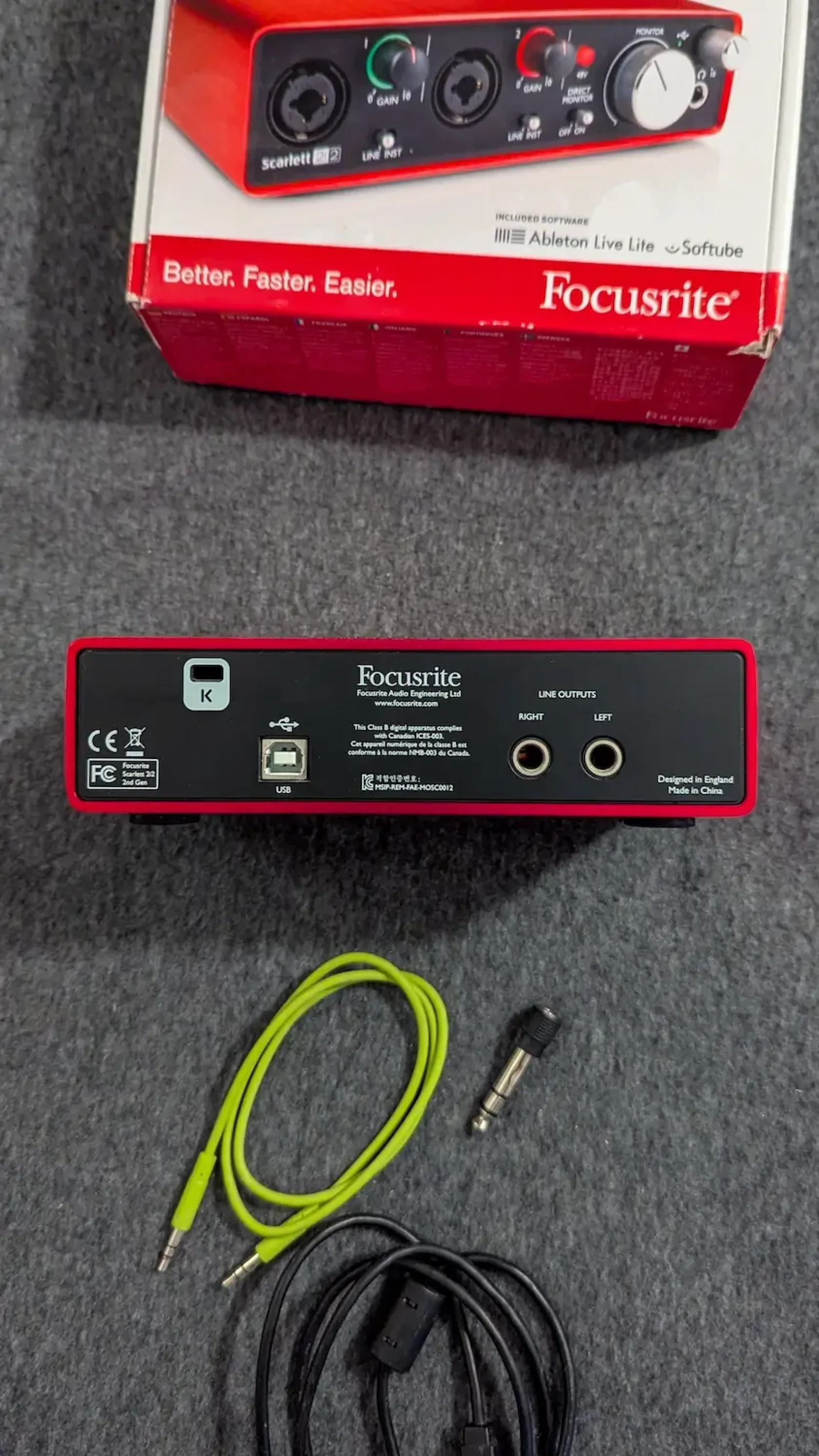 Focusrite Scarlett 2i2 - Photo 5 sur 5