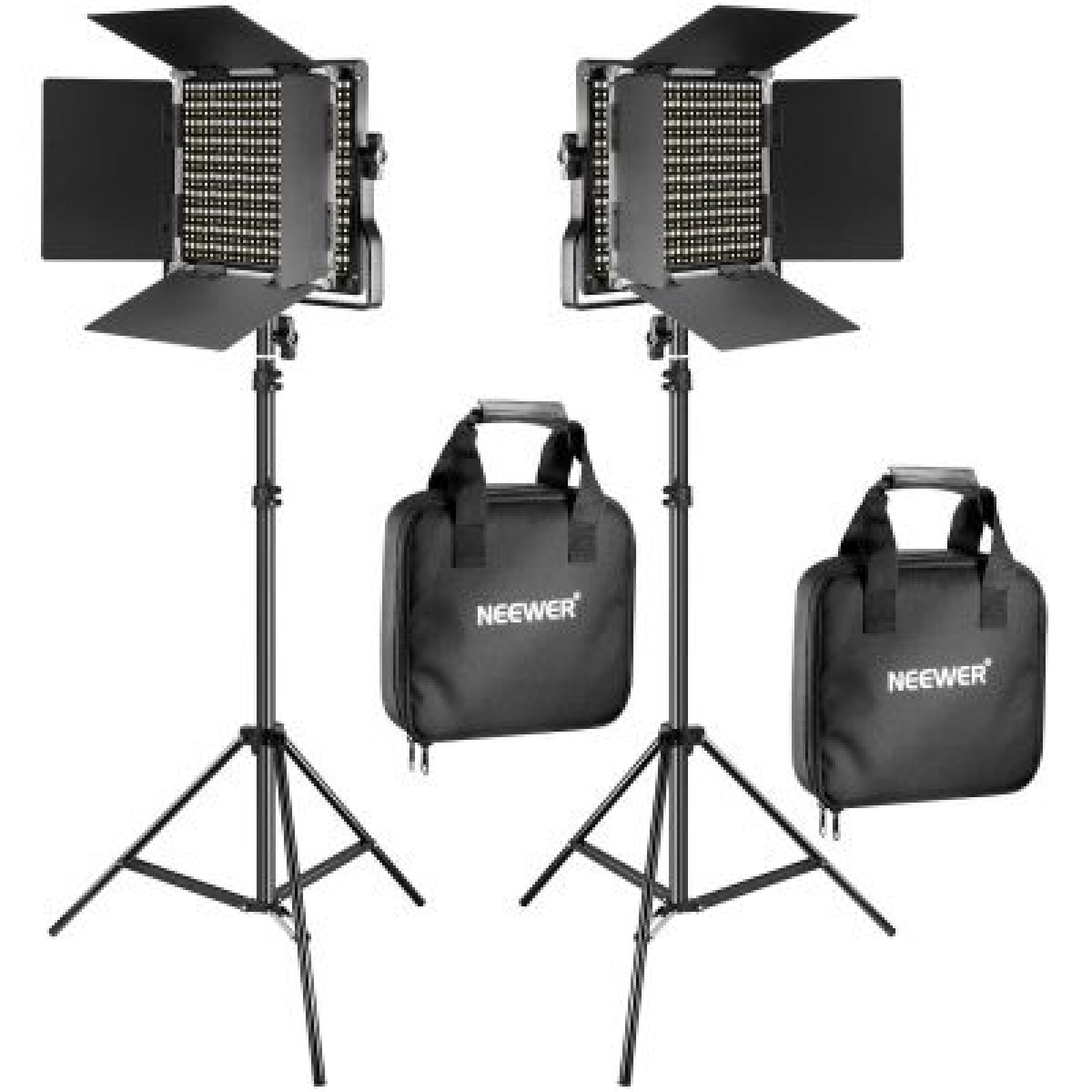 Panneaux LED Neewer Bi-Colors + Pieds - Photo 1 sur 3