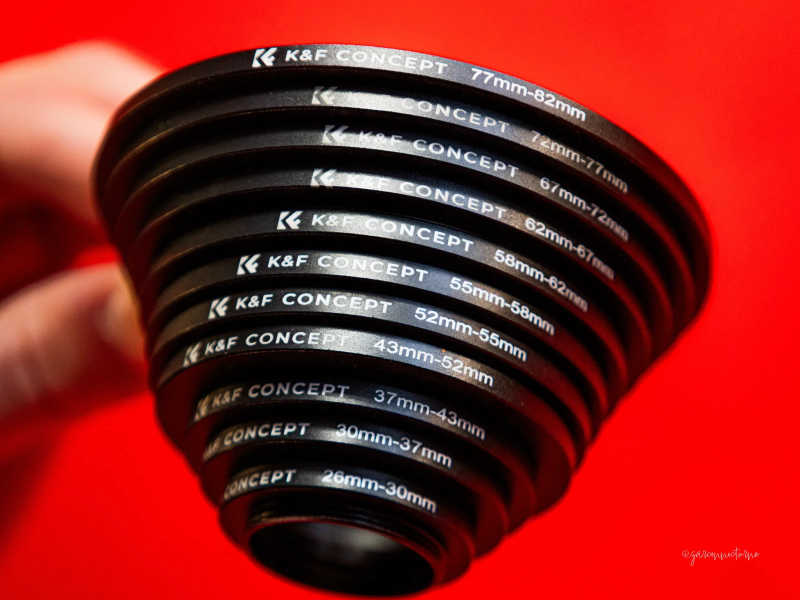 K&F CONCEPT 11 pcs Bagues d'Adaptation Filtre Adaptateur en Métal 26-30MM,30-37MM,37-43MM,43-52MM,52-55MM,55-58MM,58-62MM, 62-67MM,67-72MM,72-77MM,77-82MM - Photo 2 sur 2
