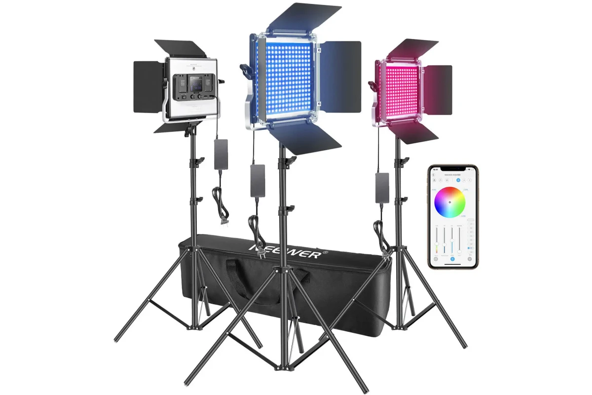 Location NEEWER Pack 3 Panneaux 660 LED RGB - Lightyshare