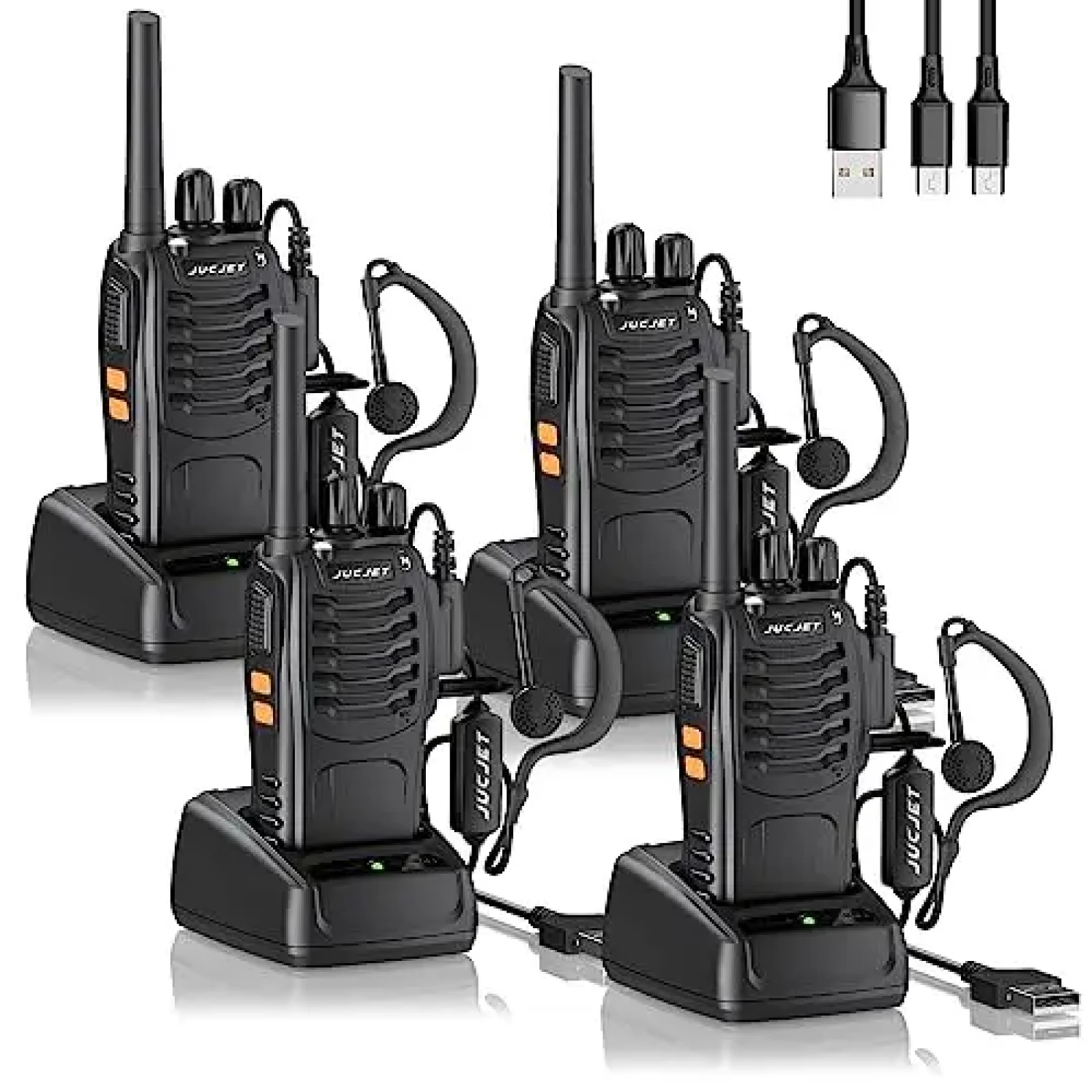 JUCJET Talkie-Walkie 88 E rechargeable Kit 4 pièces - Photo 1 sur 1