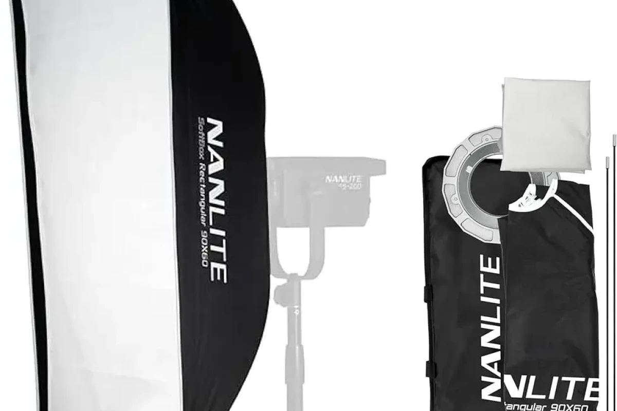 Location Nanlite Stripbank Soft box Asymmetric (rectangulaire 110x45mm) - Lightyshare