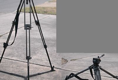 Location Trèpied Manfrotto 525MVB + Tête Fluide  MVH502AH + Sac de transport