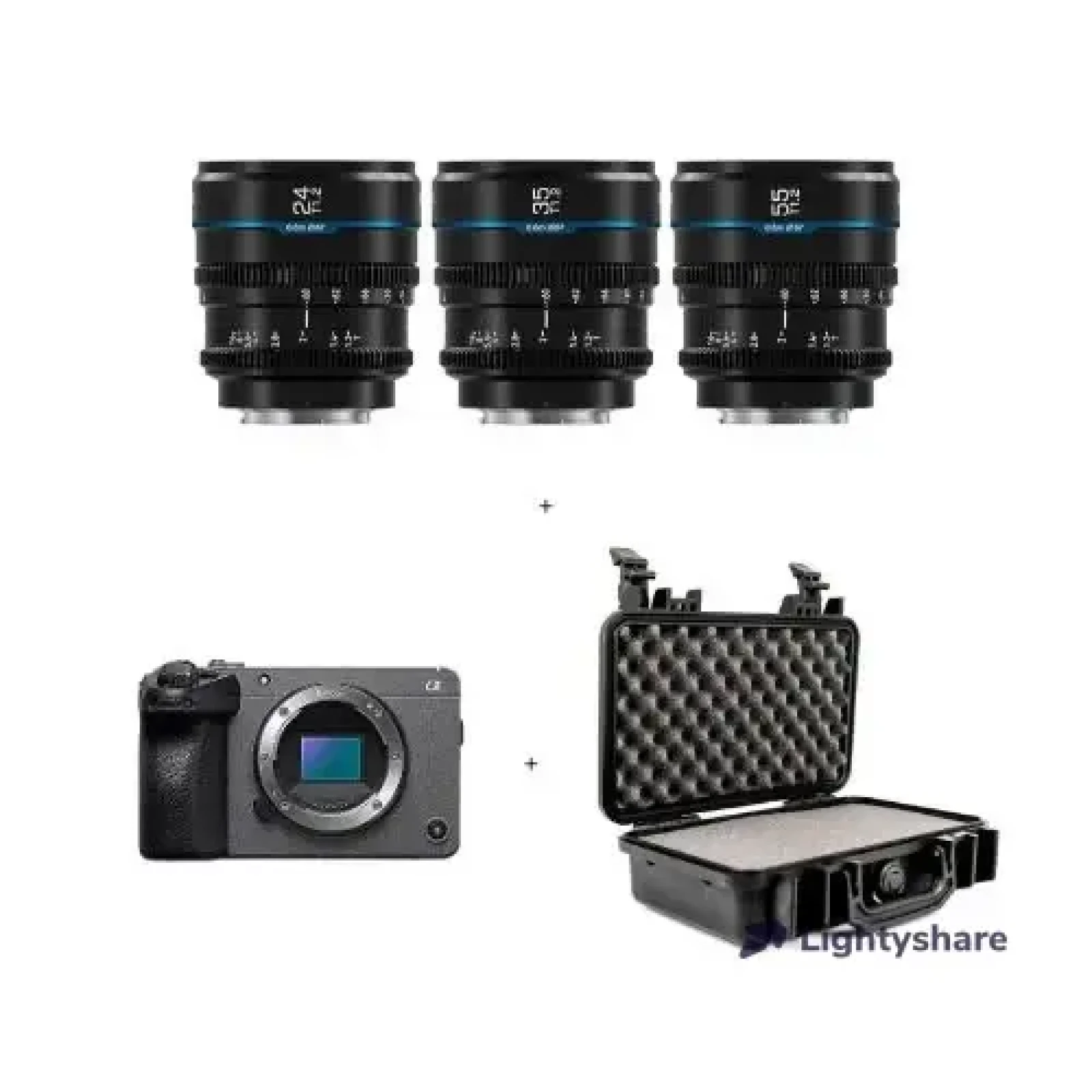 Pack Sony FX30 cinema line et objectif ciné Sirui NightWalker (24,35,55mm) - Photo 1 sur 1