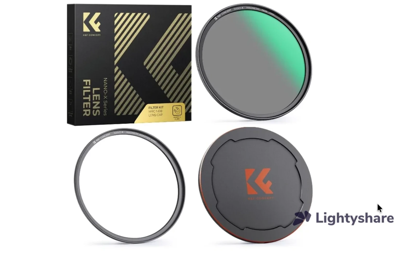 k&f concept 67mm Magnetic ND8 Filter (3-Stop) (Nano-Xcel Series) (SKU.1723) - Photo 1 sur 1