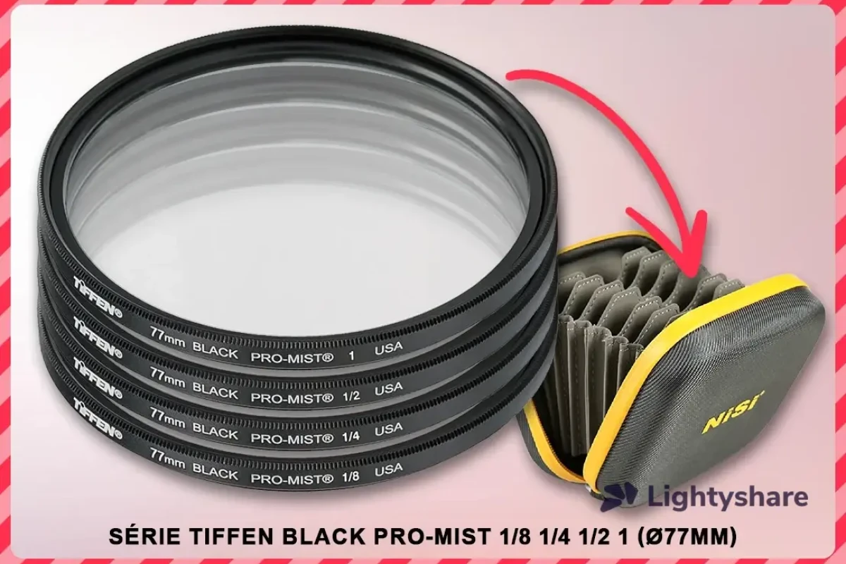 Location Série Tiffen Black Pro-Mist 1/8  1/4  1/2  1 (Ø77mm) - Lightyshare