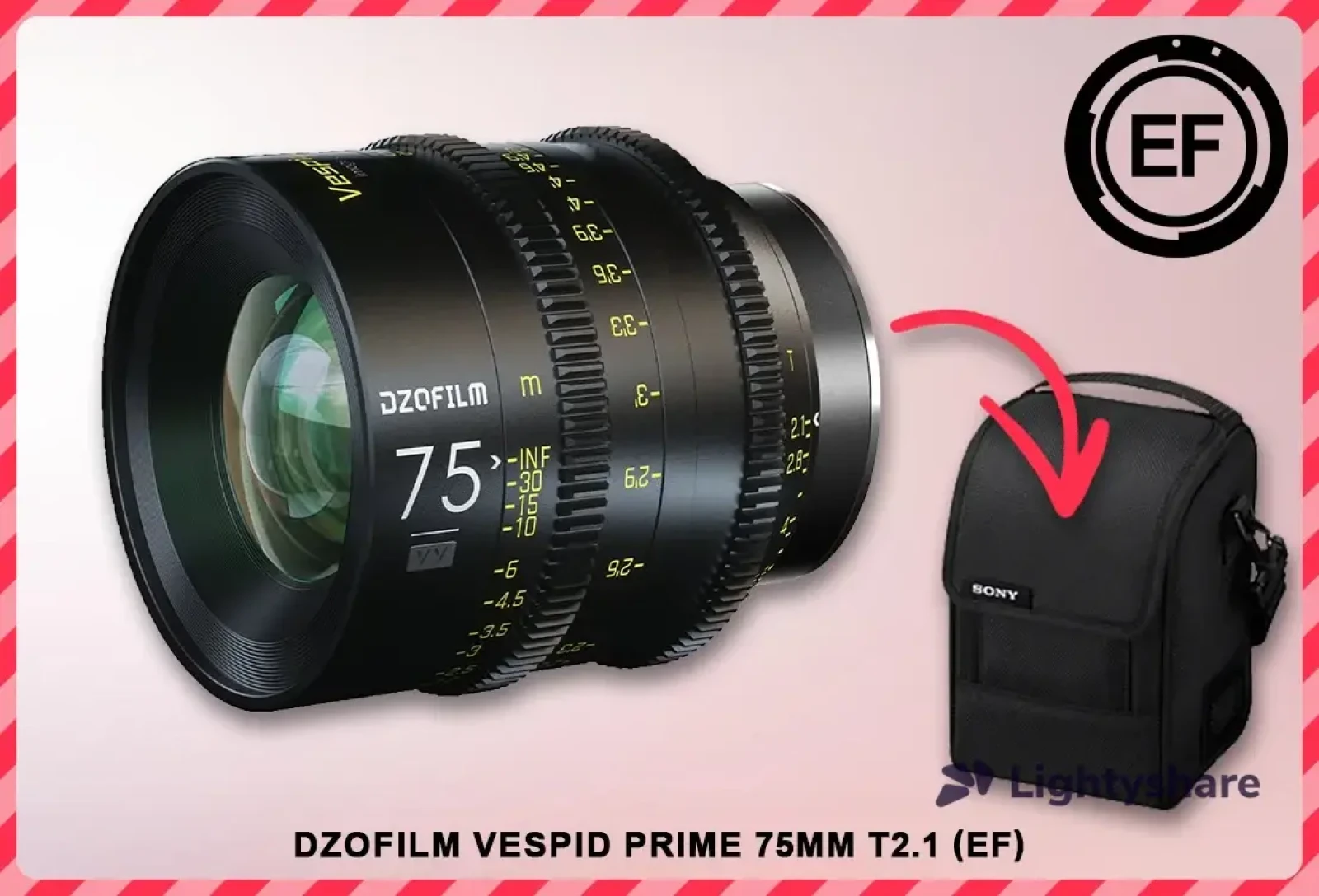 DZOFILM Vespid Prime 75mm T2.1 EF - Photo 1 sur 1