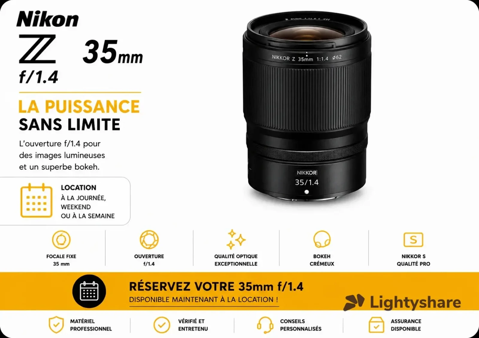 Nikon AF-S NIKKOR 35mm f/1.4G - Photo 1 sur 1