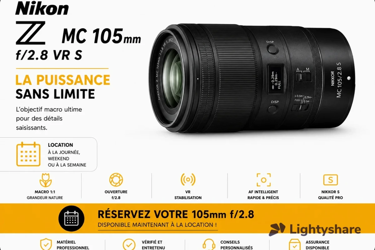 Rent Nikon Nikkor Z MC 105mm f/2.8 VR S - Lightyshare