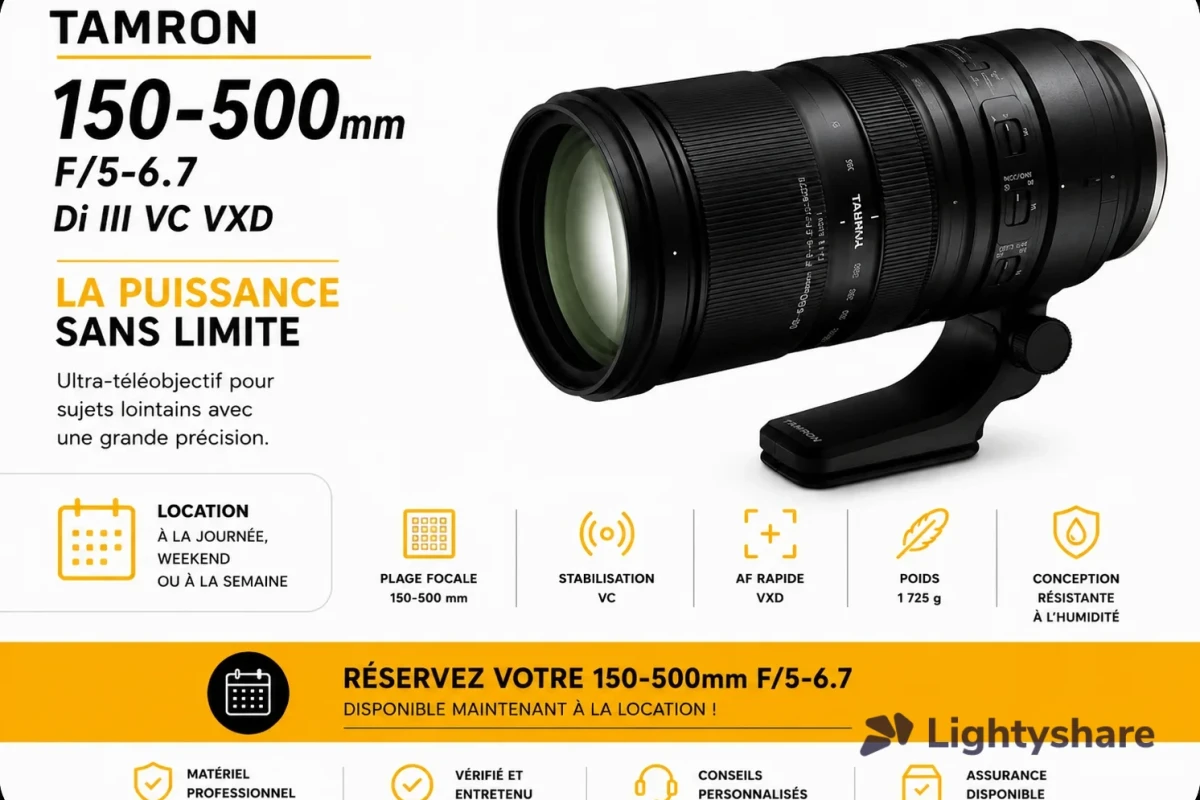 Rent Tamron 150-500mm F/5-6.7 Di III VC VXD (Model A057) - Lightyshare