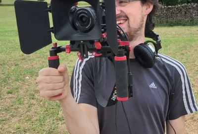 Location Pack Sony a6400 avec stabilisateur épaule et trépied