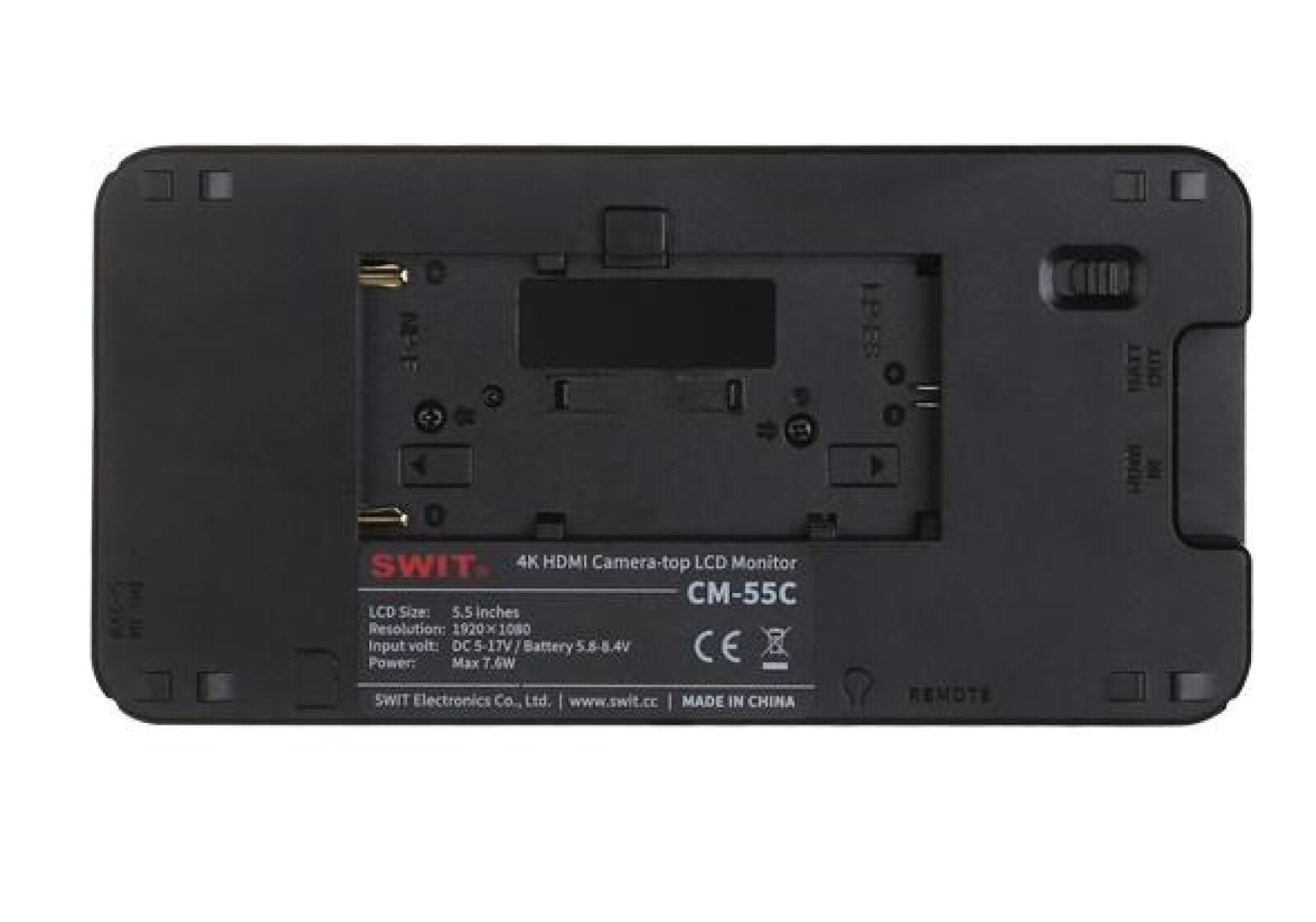 MONITEUR HDMI 5,5 pouces SWIT CM-55C - Photo 2 sur 3