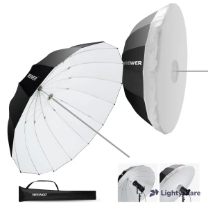 Location Neewer NS1U parapluie parabolique 104 cm avec diffuseur