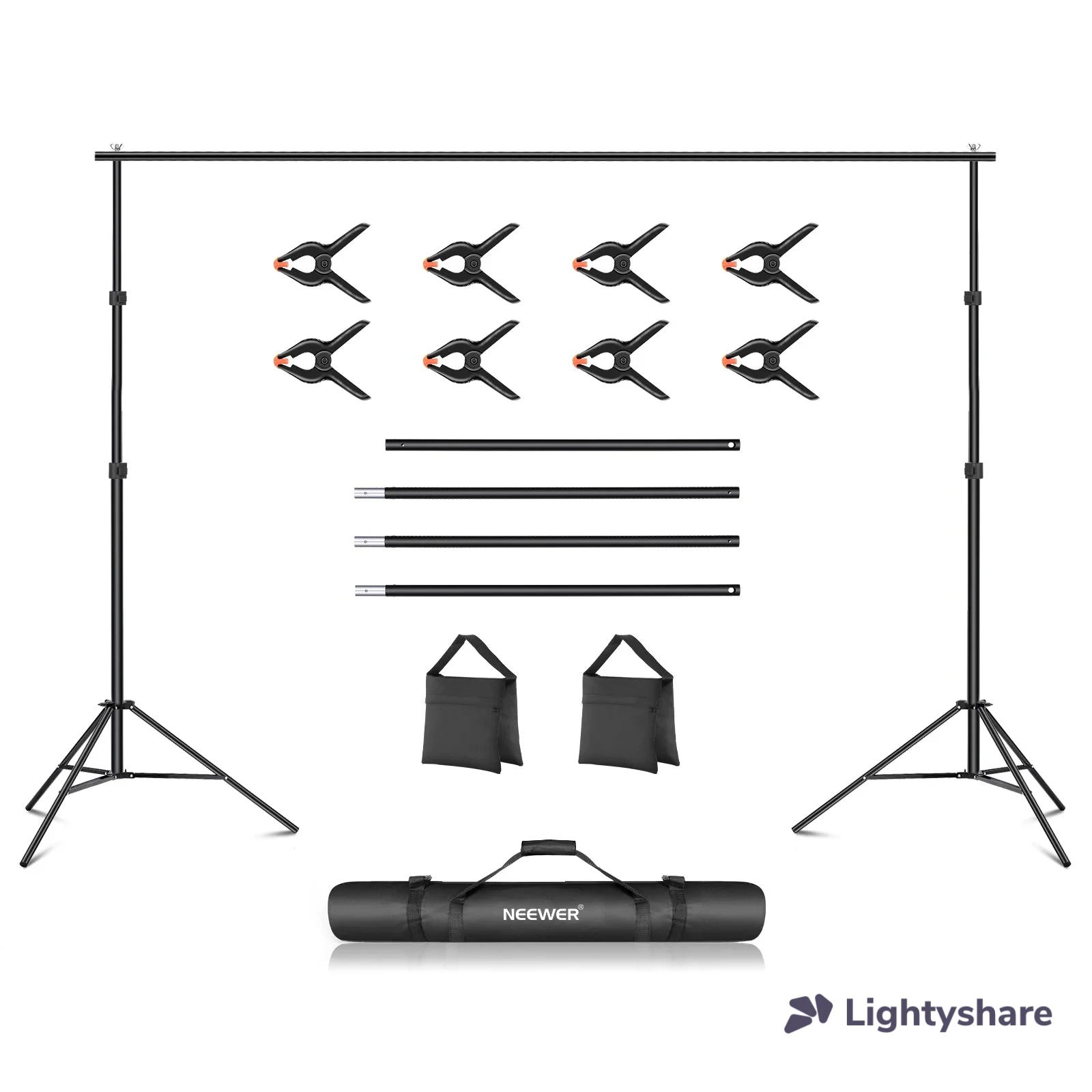 Neewer 3x2.1m / 10x7ft Background Support System