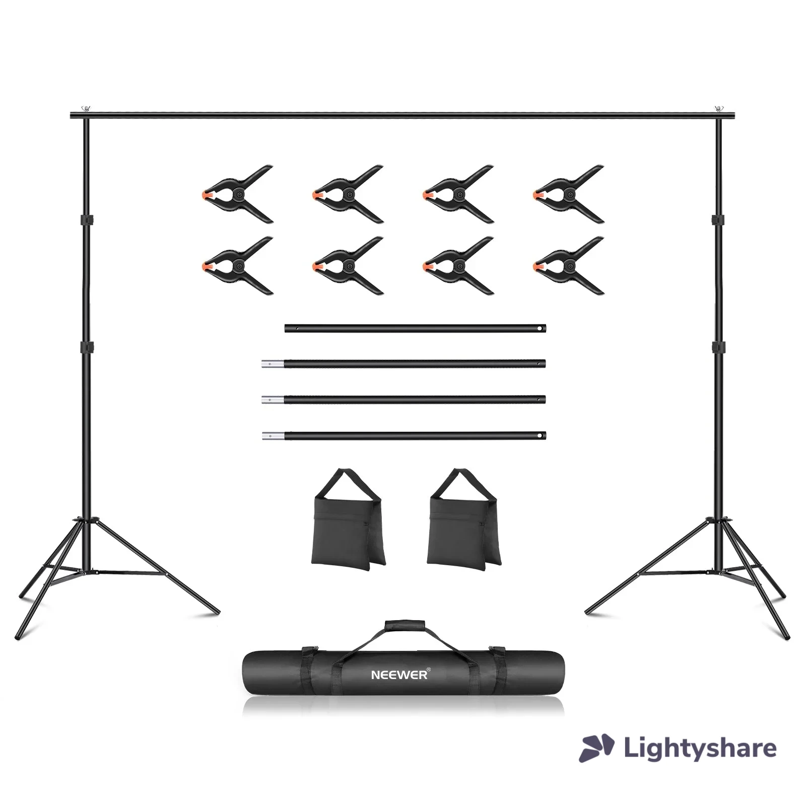 Neewer 3x2.1m / 10x7ft Background Support System - Photo 1 sur 2
