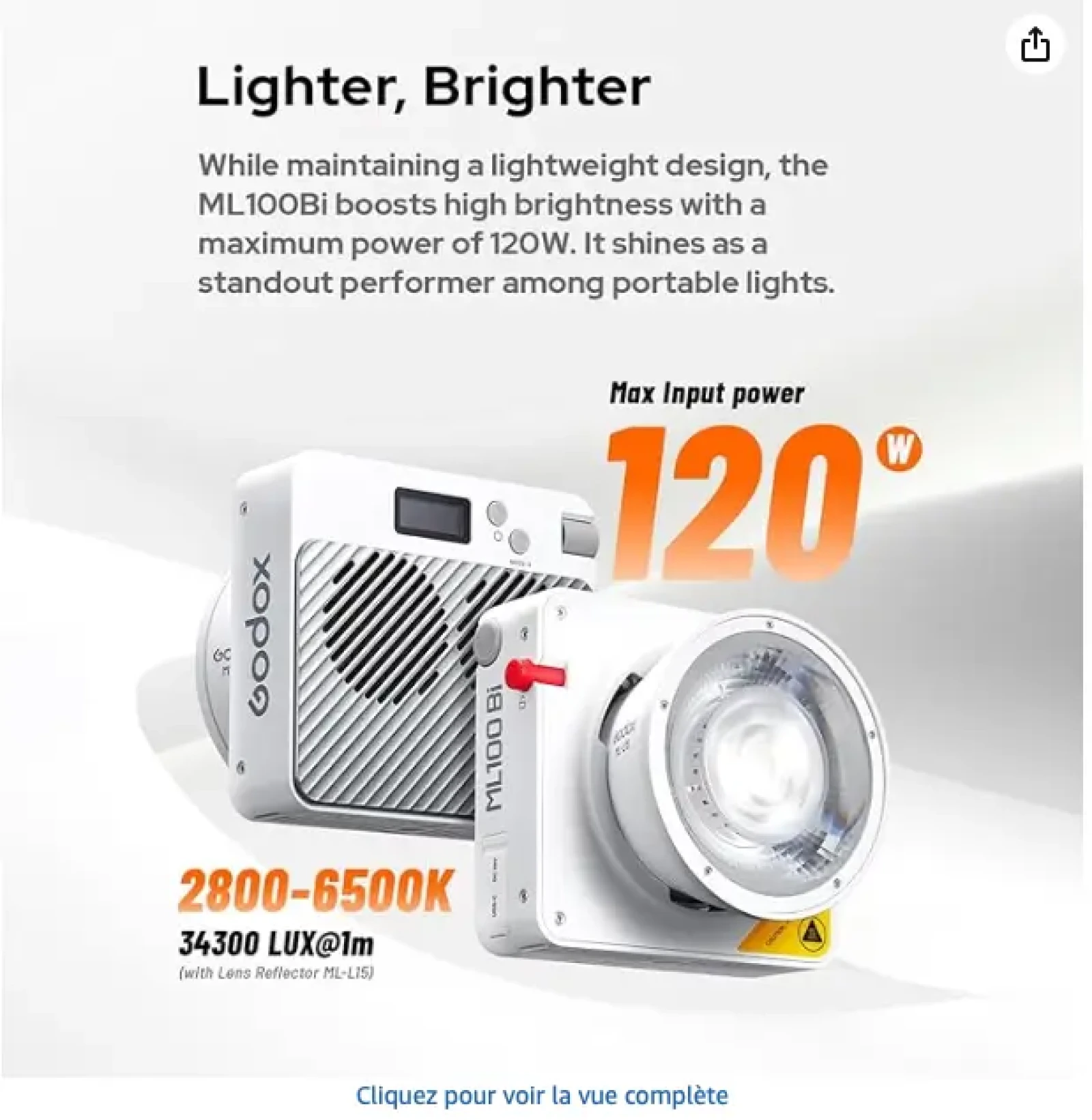 Godox ML 100 Bi - Photo 3 sur 3