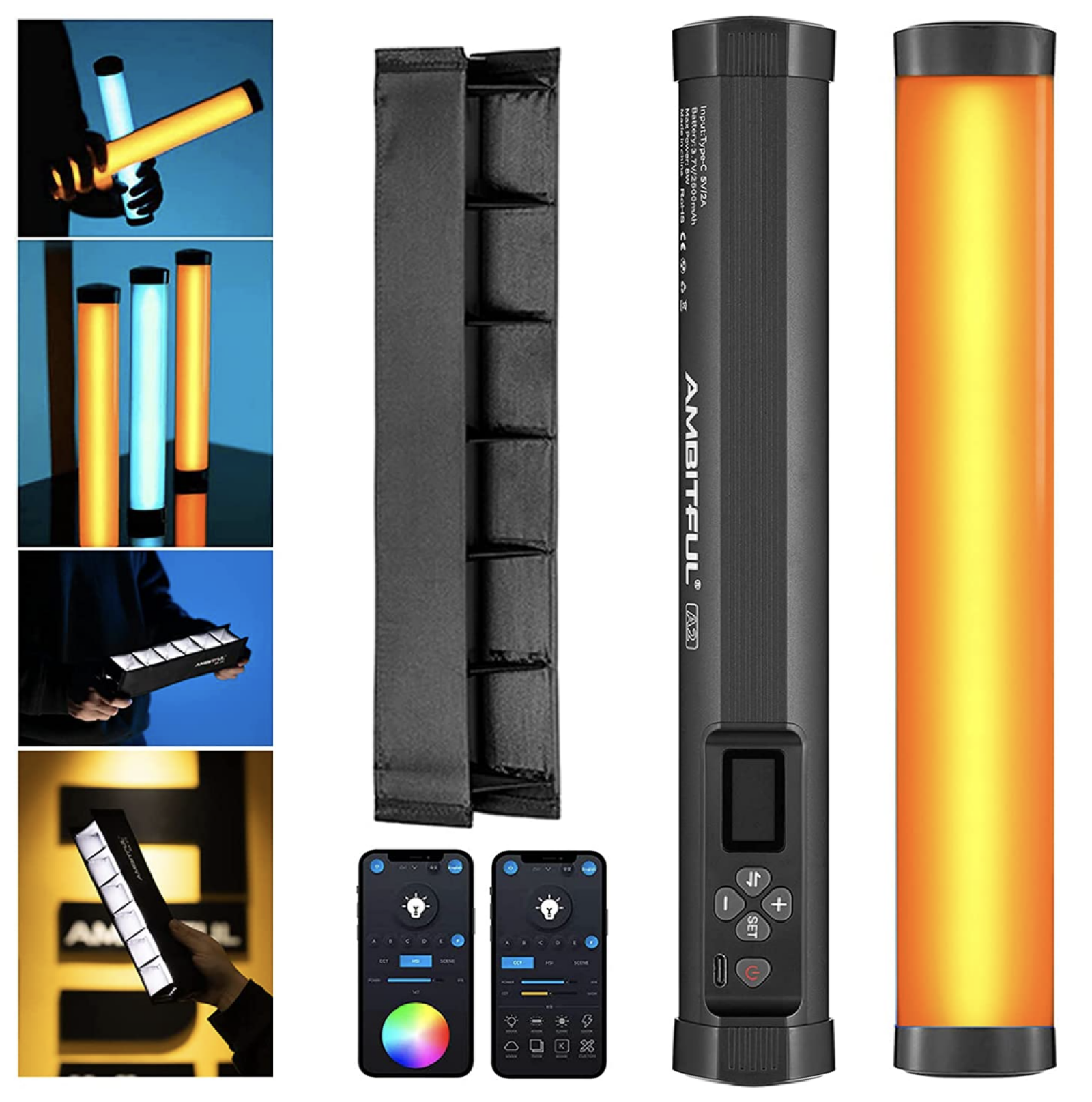 Tube LED RGB 30cm - Photo 2 sur 2