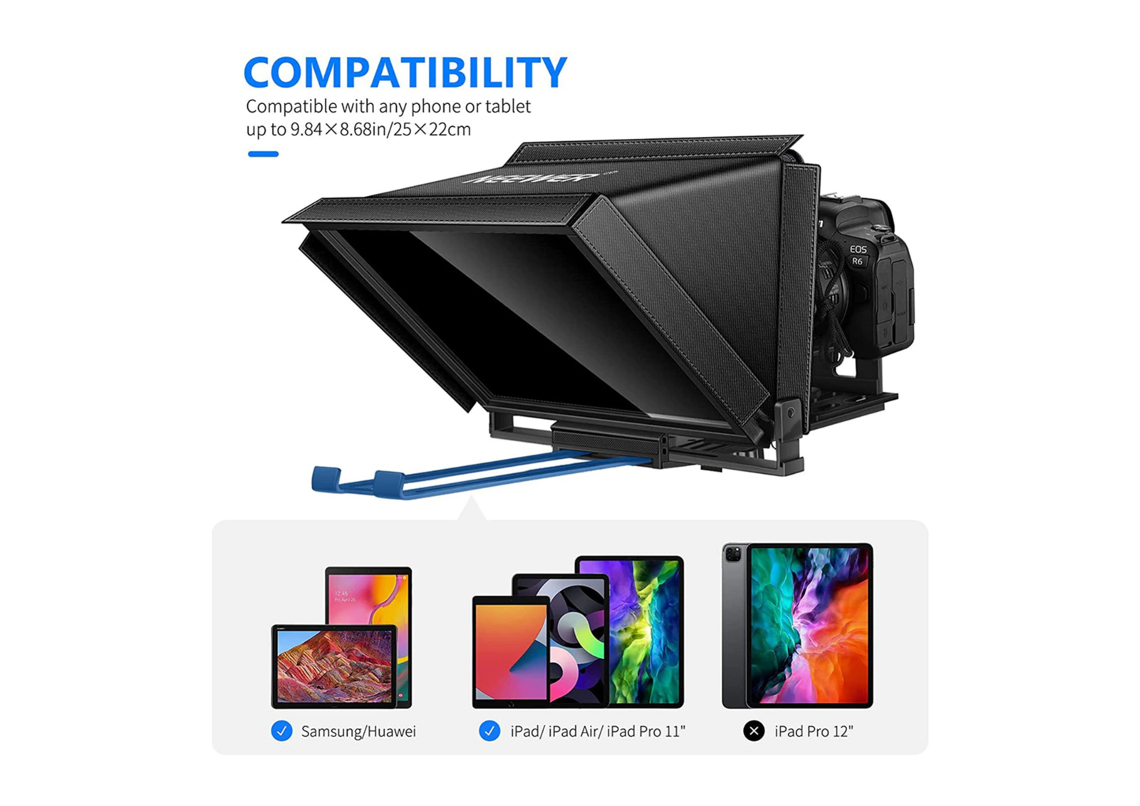 Prompteur Neewer X12 - Commande à distance avec télécommande - Photo 2 sur 3
