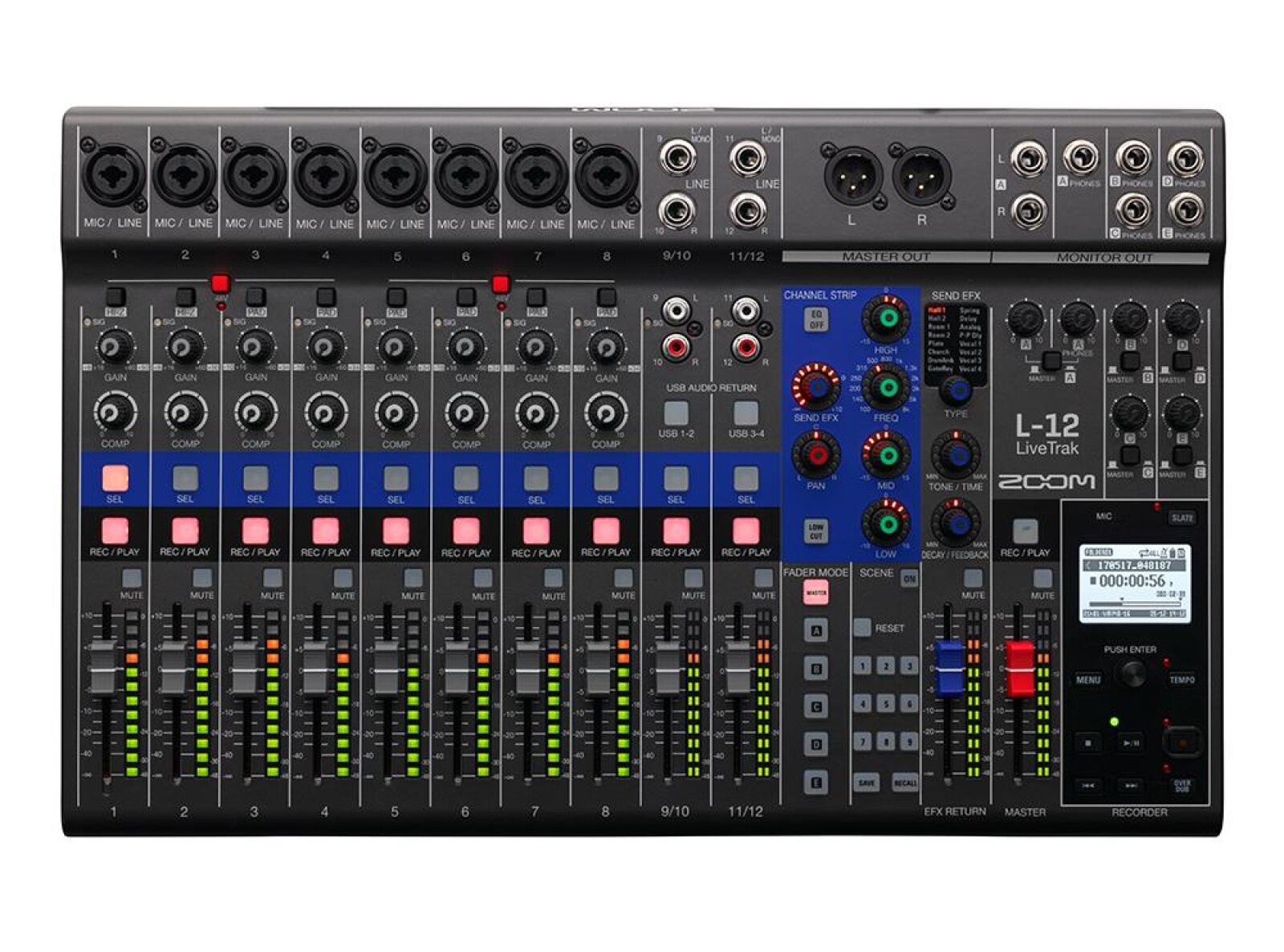 Console/enregistreur numerique multipiste Zoom Livetrack L12 + sacoche - Photo 1 sur 3