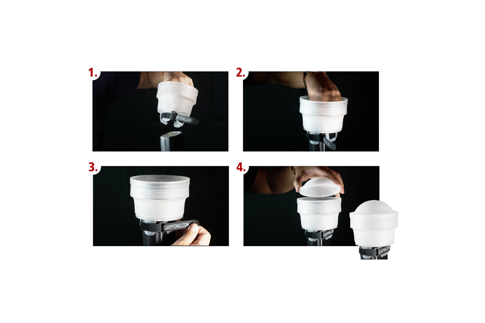 Gary Fong Lightsphere Collapsible Speed Mount (Diffuseur pour flash Cobra) - Photo 2 sur 4