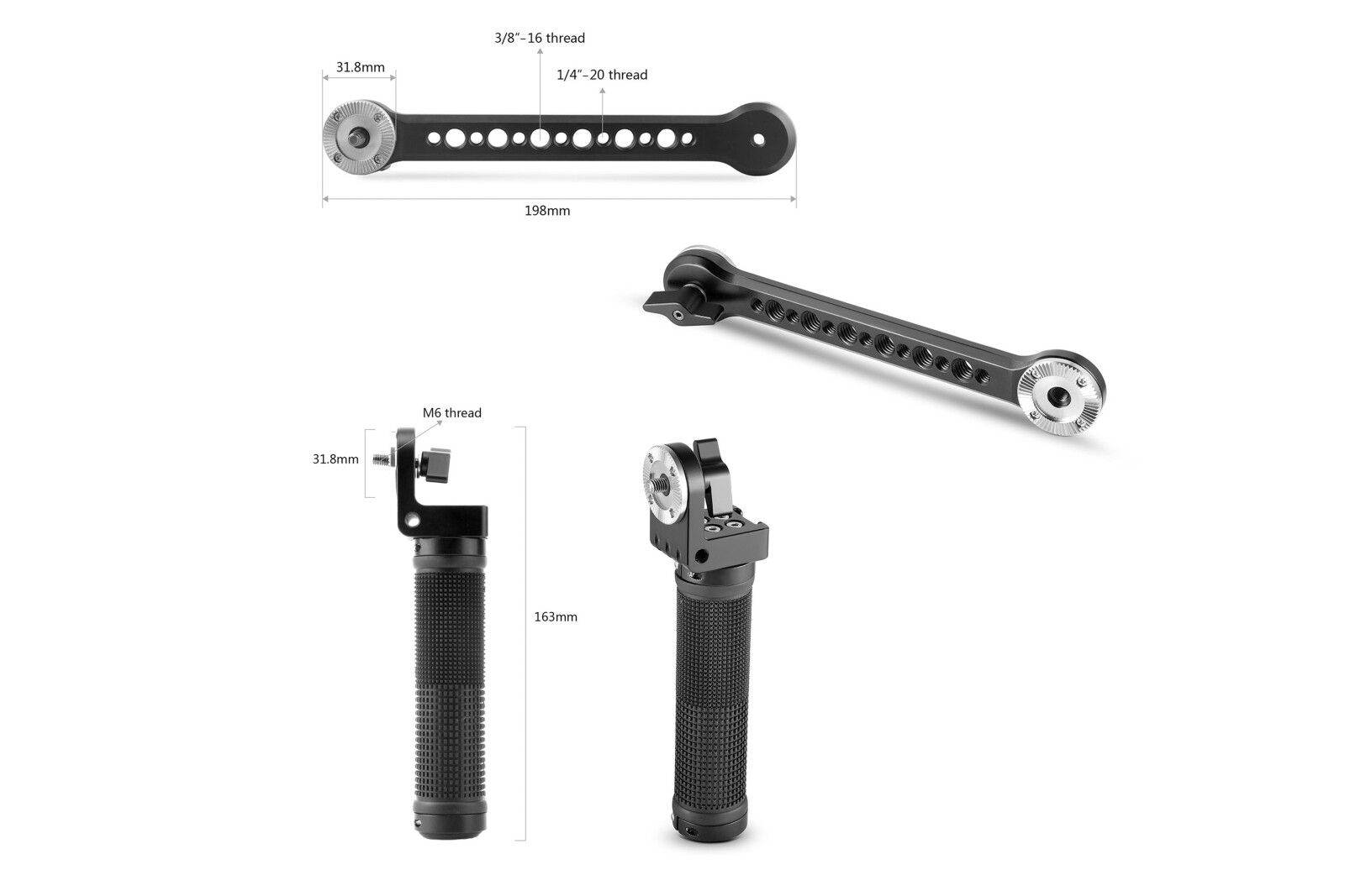 Crosse épaule SmallRig (shoulder rig, stabilisateur) - Pour caméra ARRI,RED,Sony,Canon,Panasonic... - Photo 4 sur 5