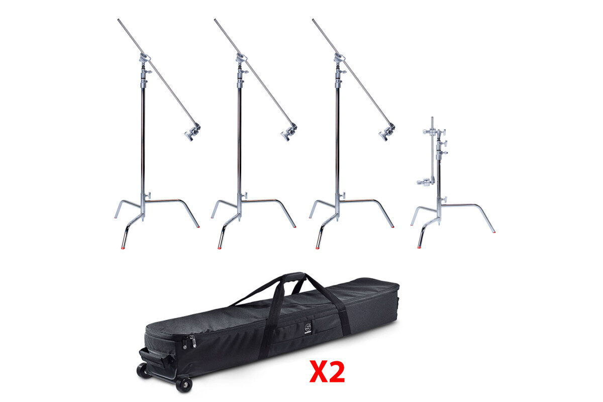 Location Matthews C-Stands 40 " et 20 " (Pack complet X4) - Pieds lumière - Lightyshare