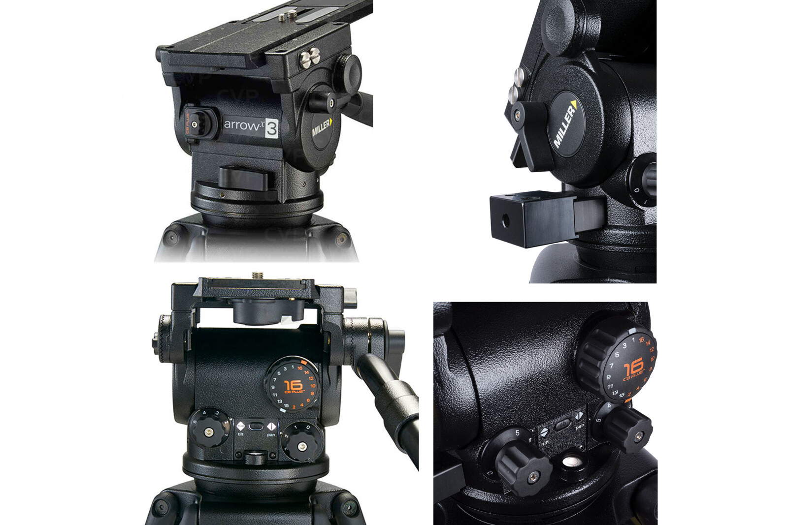 Slider CINEVATE Horizen 4 ft (122 cm) - 100 mm Bowl + Tete fluide MILLER - Arrowx 3  - Photo 2 sur 5