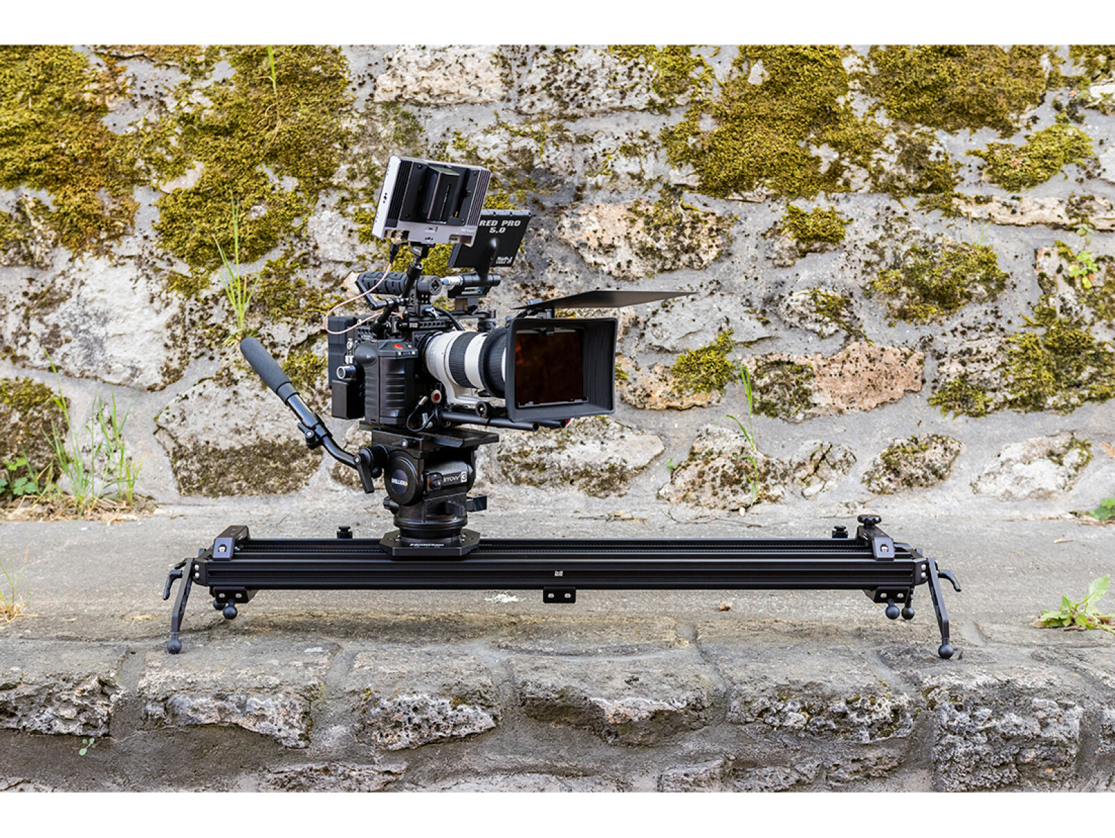 Slider CINEVATE Horizen 4 ft (122 cm) - 100 mm Bowl + Tete fluide MILLER - Arrowx 3  - Photo 1 sur 5