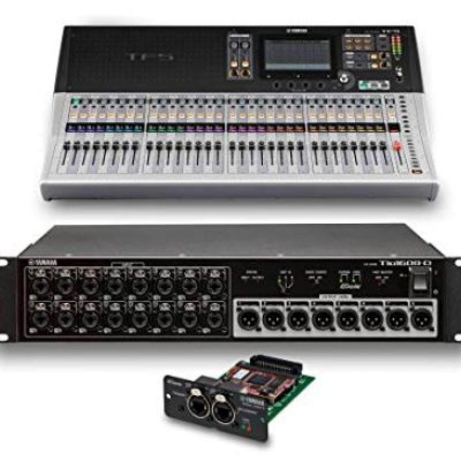 Kit Console Son YAMAHA TF5 48 canaux + DANTE + Rack I/O TIO1608D - Photo 1 sur 4
