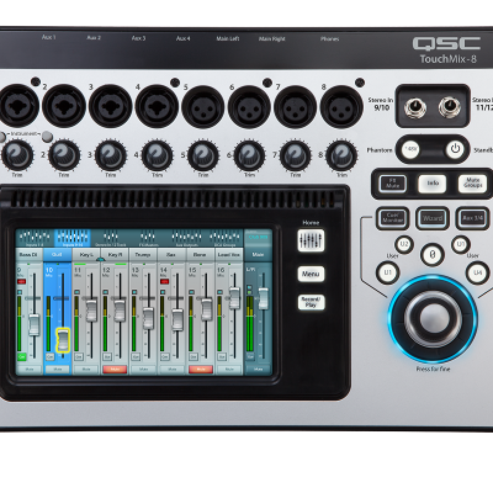 Console Son QSC TouchMix-8 / 12 pistes / tactile + Wifi - Photo 1 sur 4