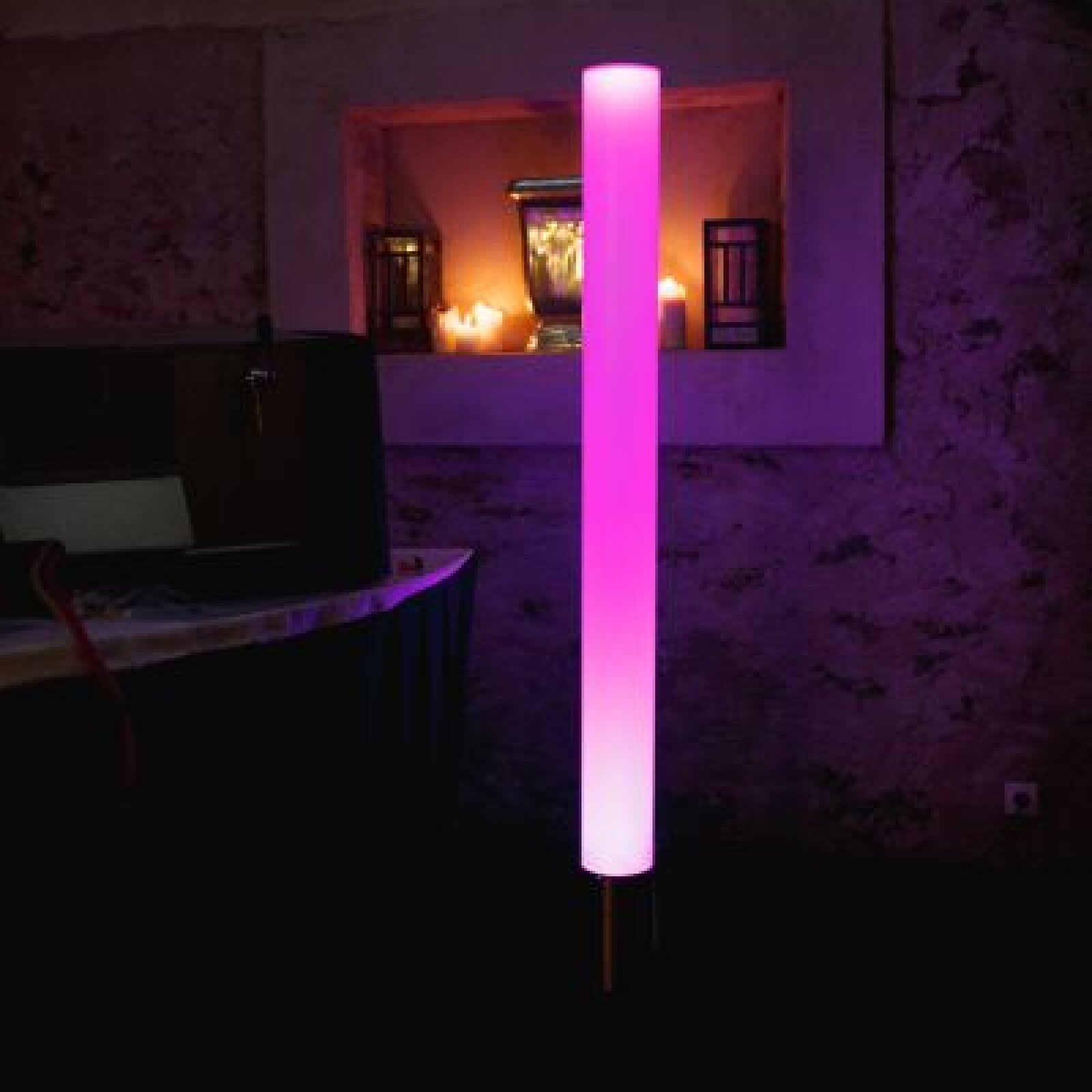 LICIALED - Projecteur boite ambre pour tube diffusant - LED RGBW colonne - Photo 5 sur 5
