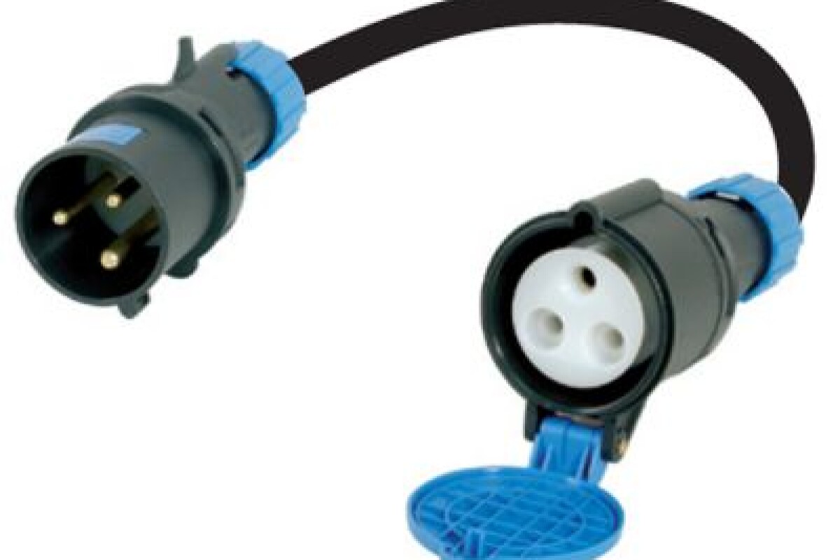 Location Câble 20m P17 32A mono 3G6  mâle / femelle - Lightyshare