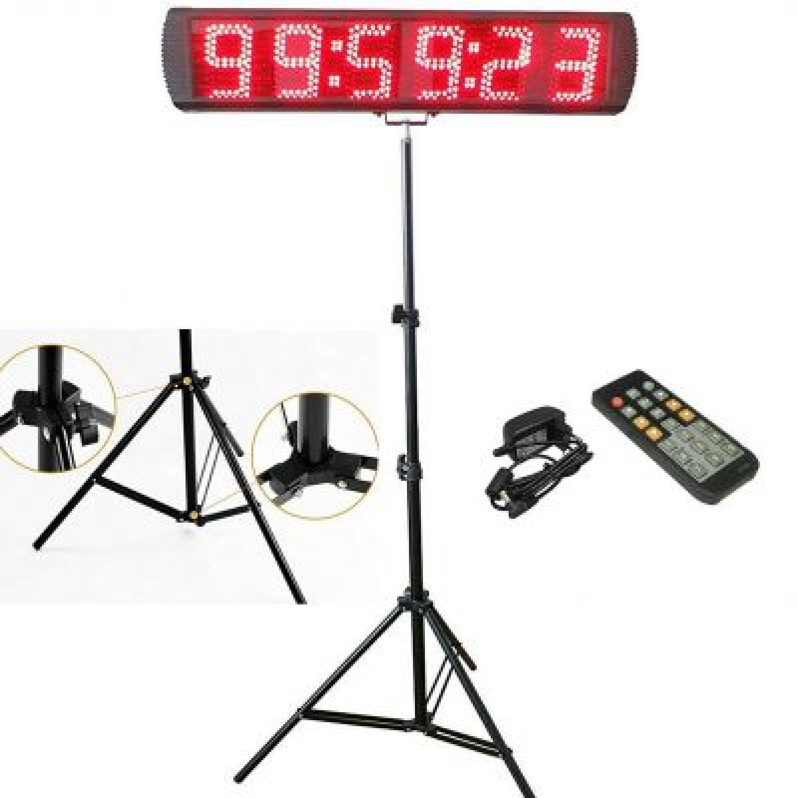 Horloge Géante 6 chiffres LED 12.7cm de haut - Photo 1 sur 3