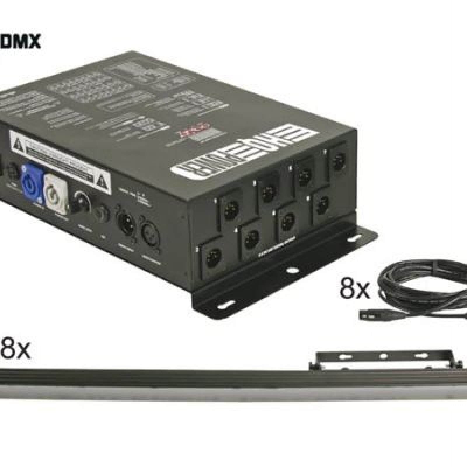 Kit 8x Barre LED RGB octostrip + Driver + Câble 5m - Photo 2 sur 3