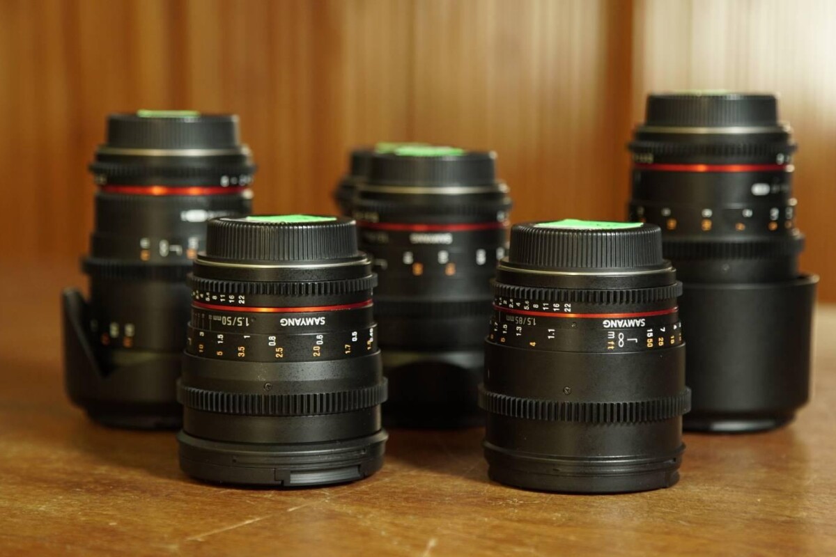 Location Pack d'optique ciné Samyang EF 16 24 35 50 85  - Lightyshare