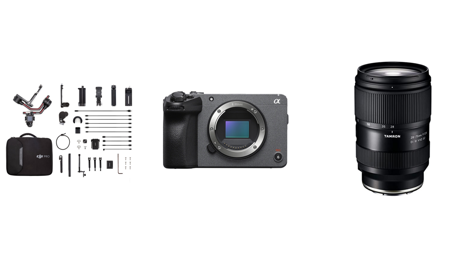 KIT TOURNAGE COMPLET / FX3 + RONIN + OBJECTIF 28-75mm f2.8 - Photo 1 sur 4