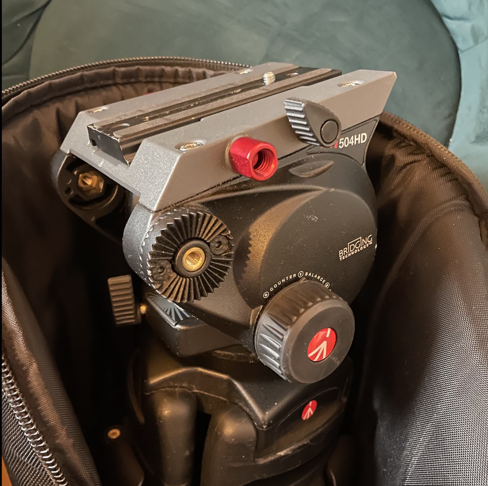 TREPIED MANFOTTO  546 BK + 504HD + SAC DE TRANSPORT - Photo 2 sur 2