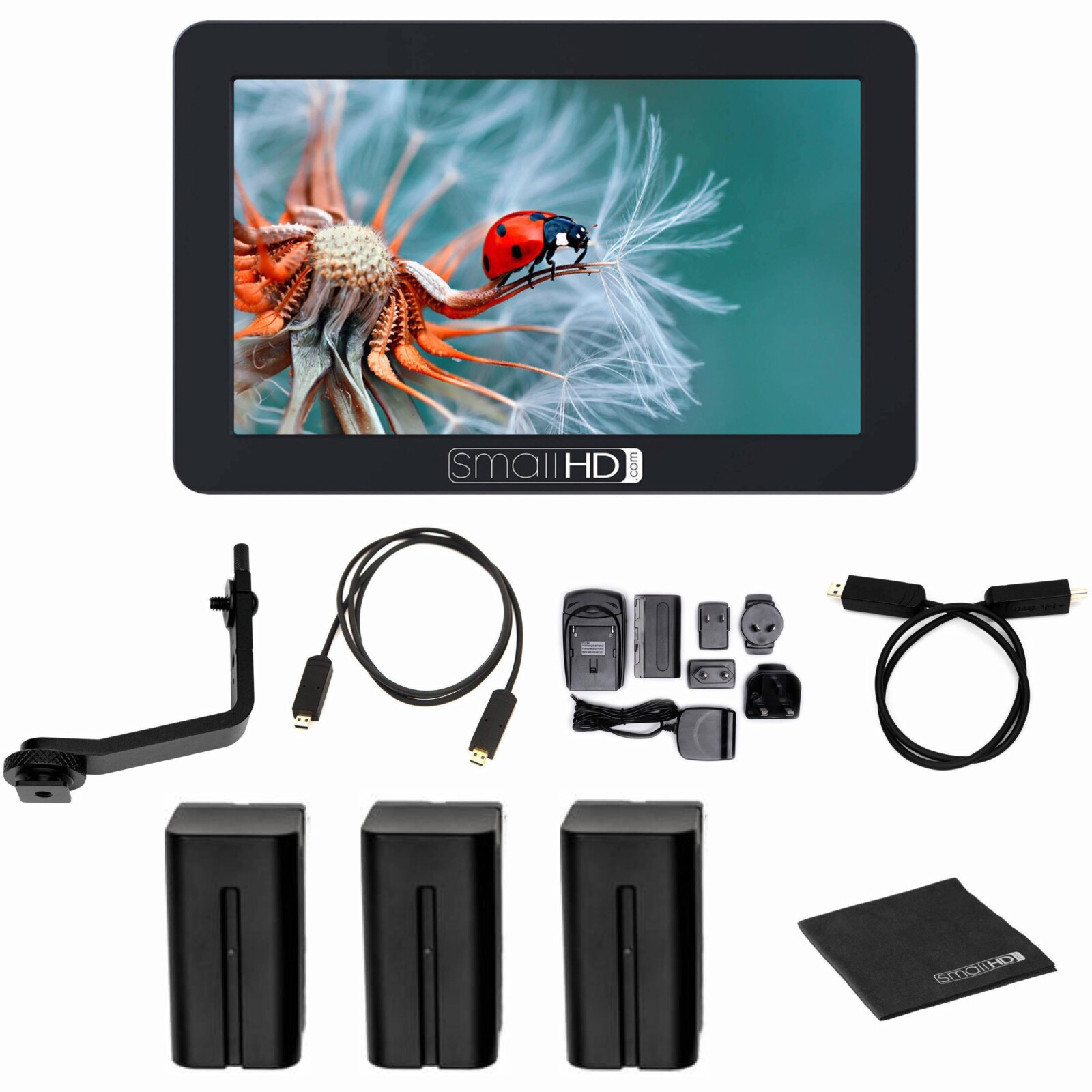 Moniteur 5 pouce Small HD focus Tactile + x3 batteries - Photo 1 sur 4
