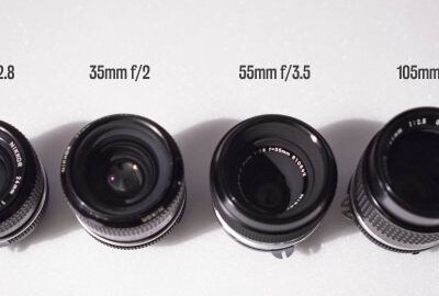Location Série de 4 objectif fixes NIKKOR + Bague Macro