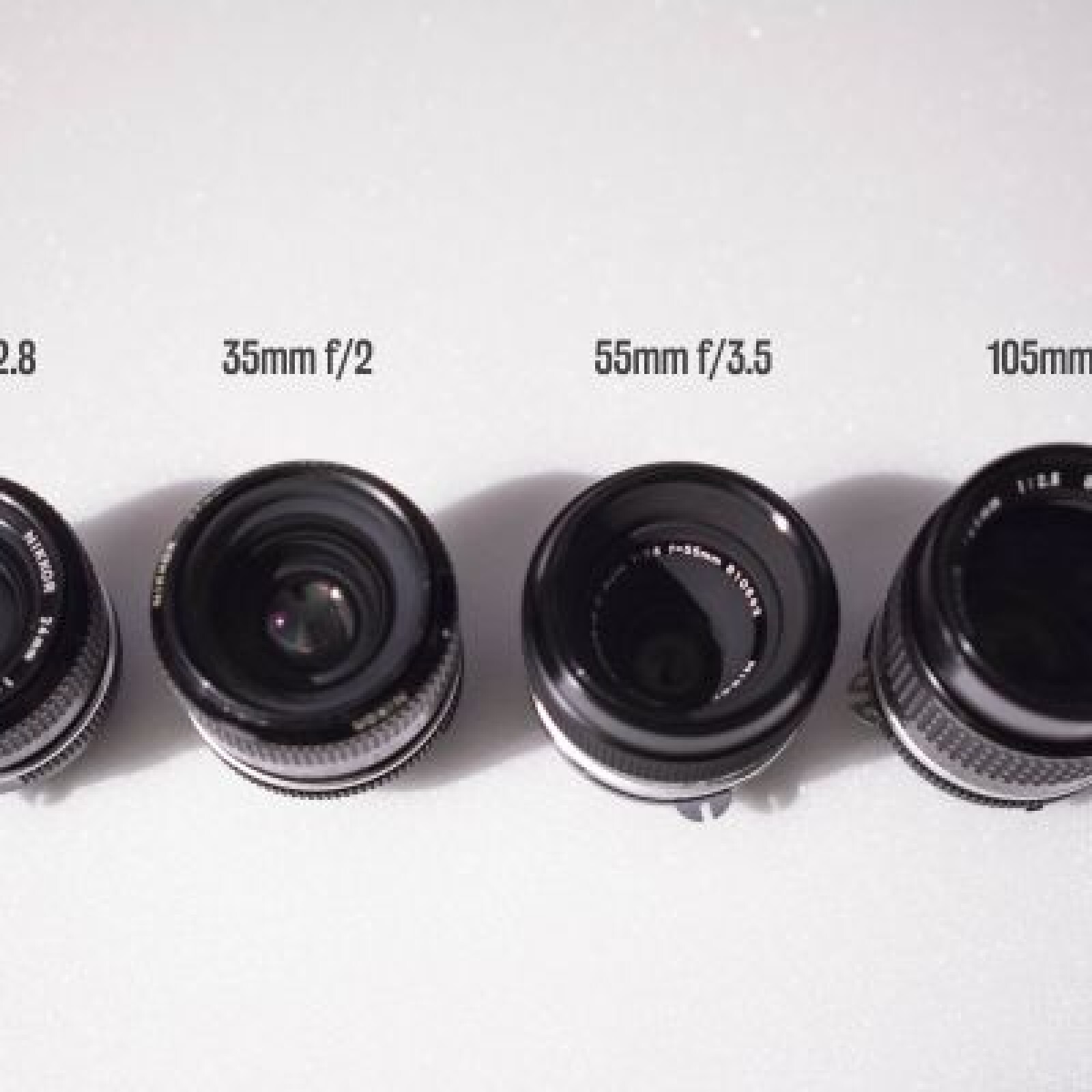 Série de 4 objectif fixes NIKKOR + Bague Macro - Photo 2 sur 4
