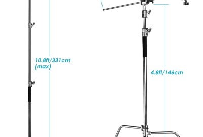 Location Kit 2 x C-Stand Neewer + Rotule et bras