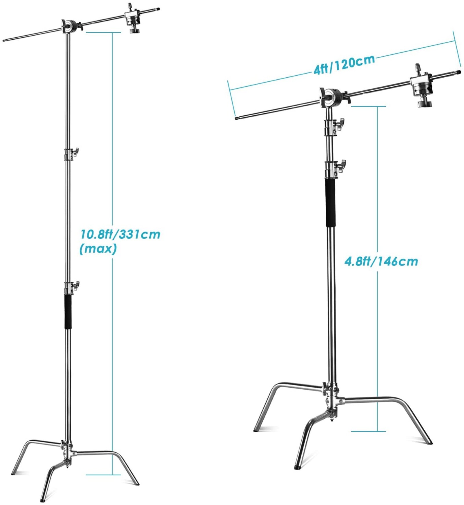 Kit 2 x C-Stand Neewer + Rotule et bras - Photo 2 sur 3