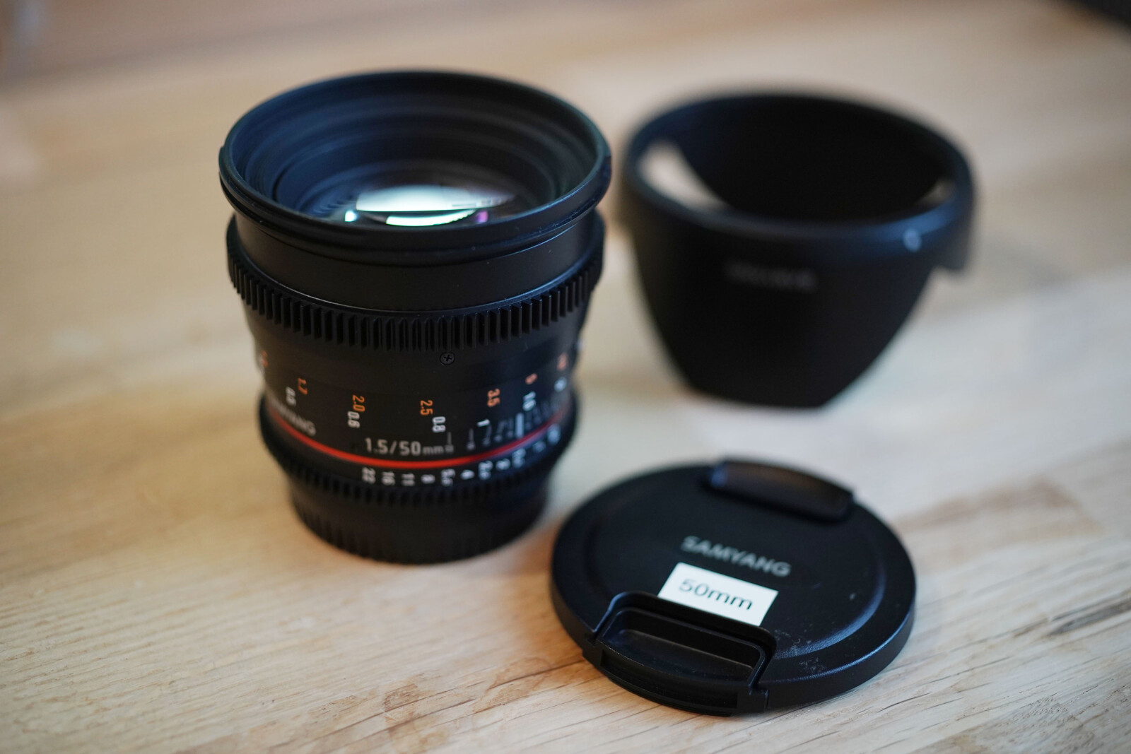 Samyang 50mm T1,5 VDSLR - monture Canon EF - Photo 1 sur 1