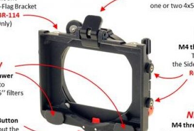 Location 114mm Mattebox Clip-on "Abracam Clip-One"  4x5.65’