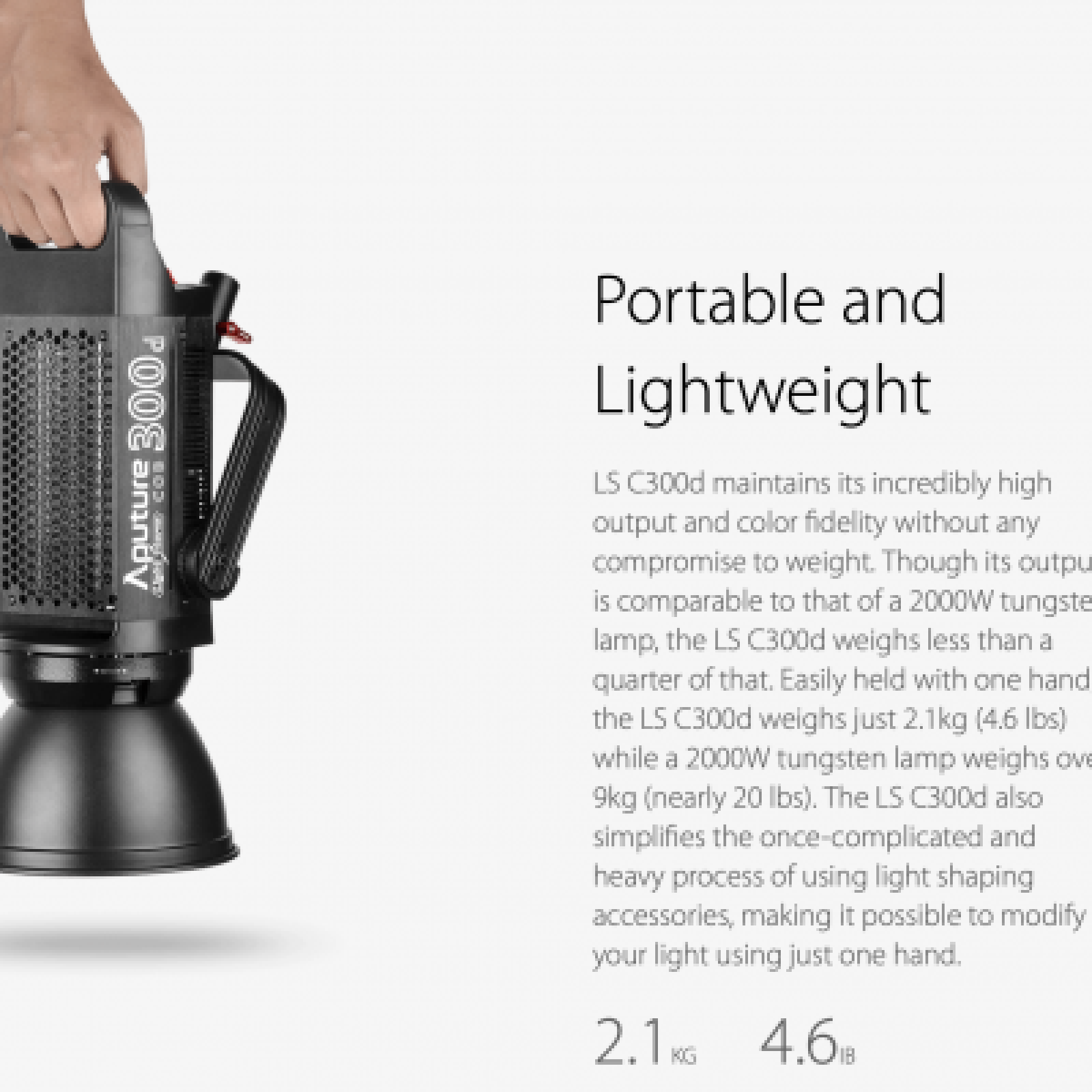 Aputure COB 300D avec monture Fresnel - Photo 4 sur 4
