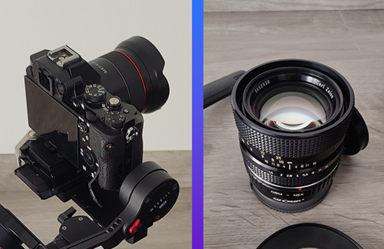 Sony a7s + gimbal avec follow-focus + 2 objectifs - Photo 3 sur 5